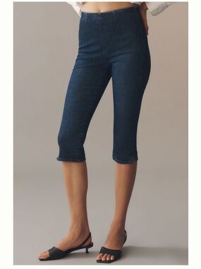 AG Adriano Goldschmied Maisie High-Rise Capri Jeans. Size L. MSRP $178
